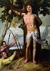 Cornelis Cornelisz Wall Art - The Miracle of Saint Sebastian